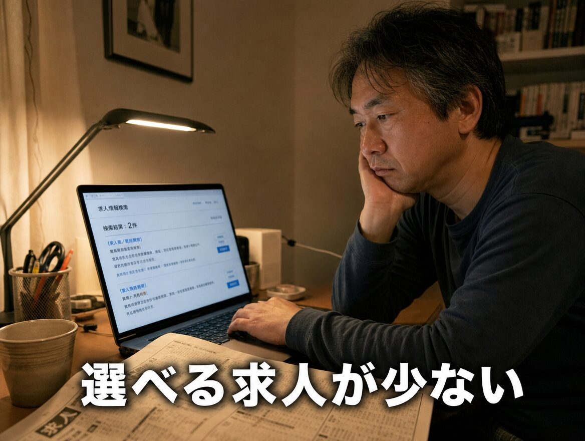 転職 オンライン 40代 男性 選べる求人が少ない