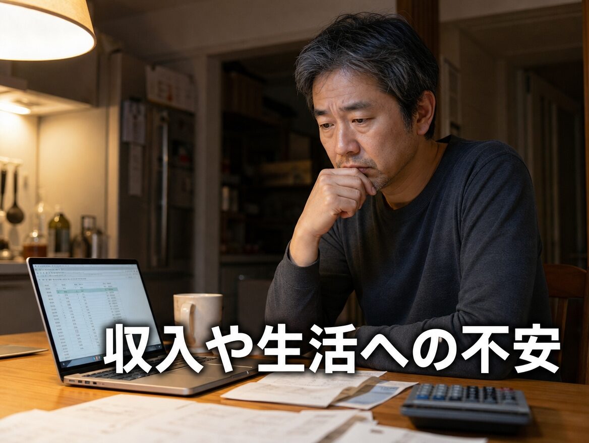 転職 オンライン 40代 男性 収入の不安