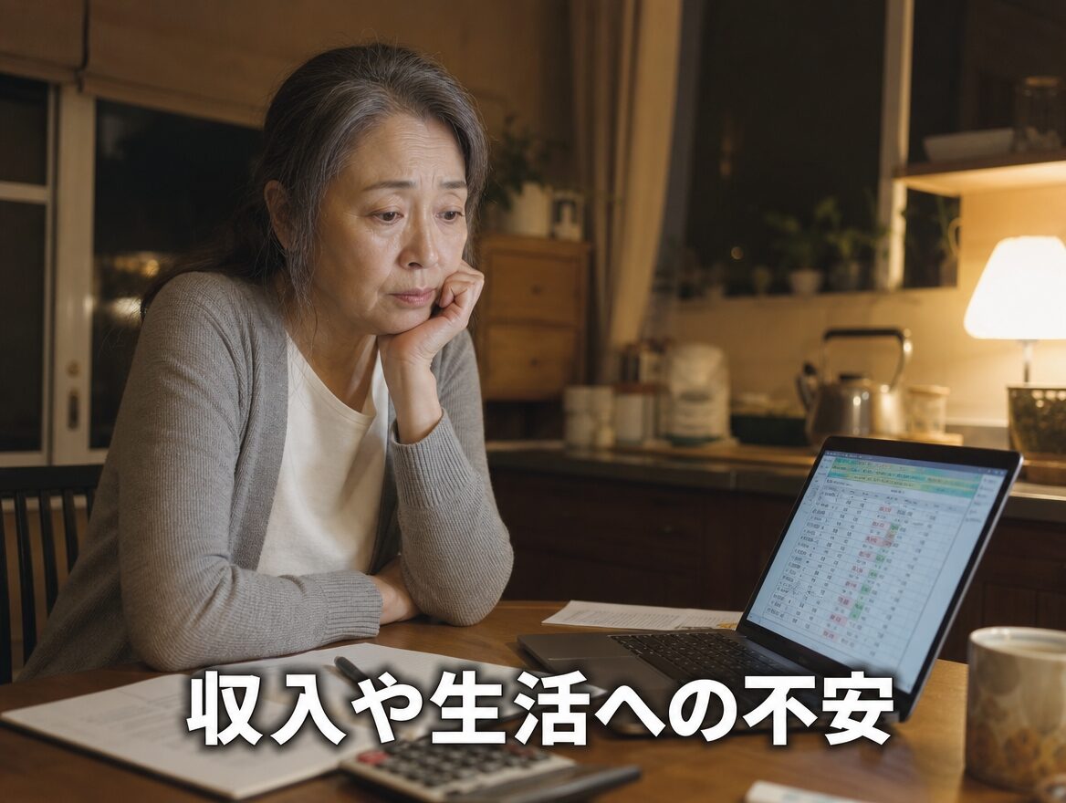 転職 オンライン 50代 女性 収入の不安