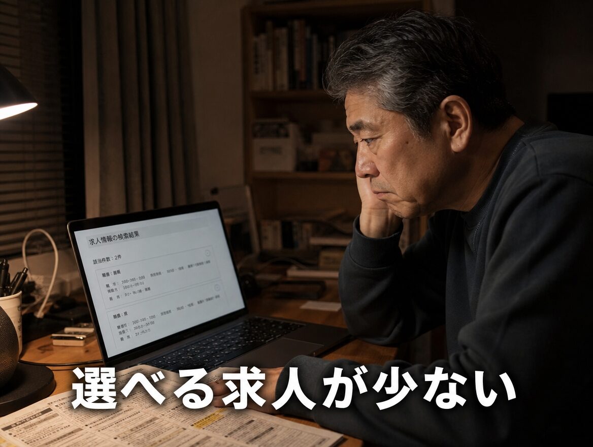 転職 オンライン 50代 男性 選べる求人が少ない