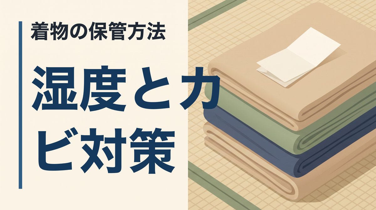 着物の保管方法と湿度対策。カビとシミを防ぐために、たとう紙と除湿剤をどう使うか