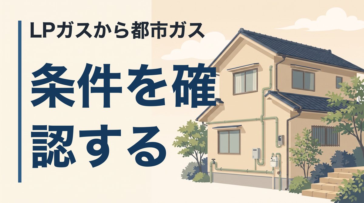 LPガスから都市ガスへの切り替えは可能か。持ち家と賃貸で条件が変わる