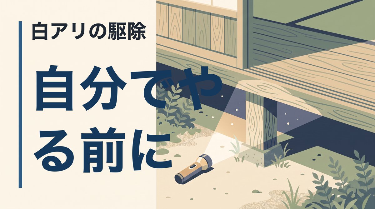 白アリの駆除を自分でやる前に、知っておく限界