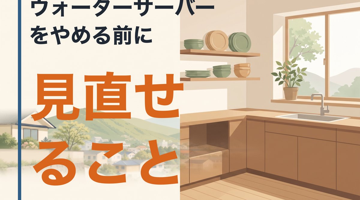 「ウォーターサーバーはやめた方がいい」と感じる人の共通点