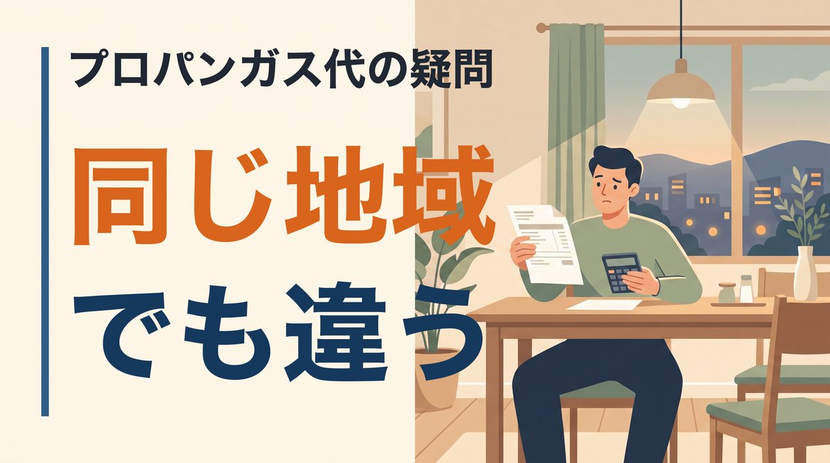 同じ町内なのに隣の家よりプロパンガス代が高い人へ。地域の相場ではなく『家ごとの契約』で決まっている理由