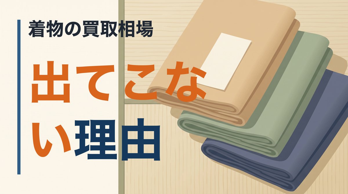 着物の買取相場はいくらか。一枚ずつ違うので相場表が作れない理由