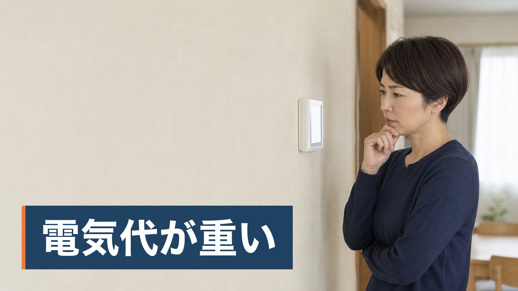 太陽光や蓄電池をすすめられているが、「後悔した」という話を見て決めきれない人が電気の使用量を見て困っている様子