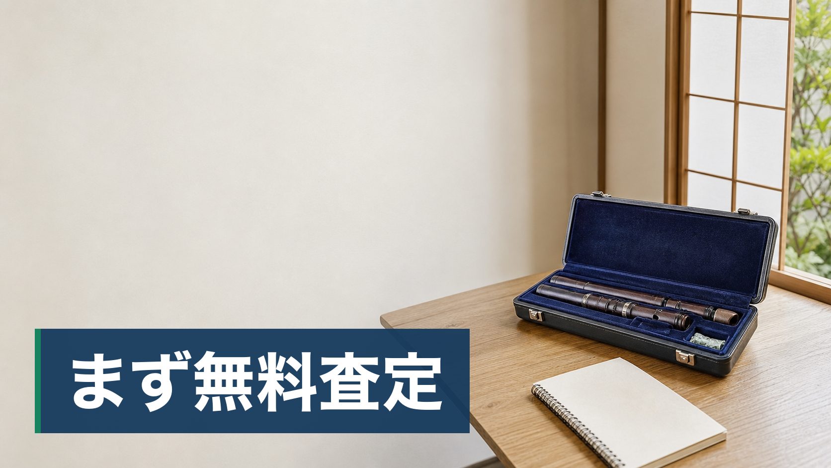 弾かなくなったギターを売ろうとして、いくらになるか分からず調べている人がテーブルに開いたケースとメモ様子