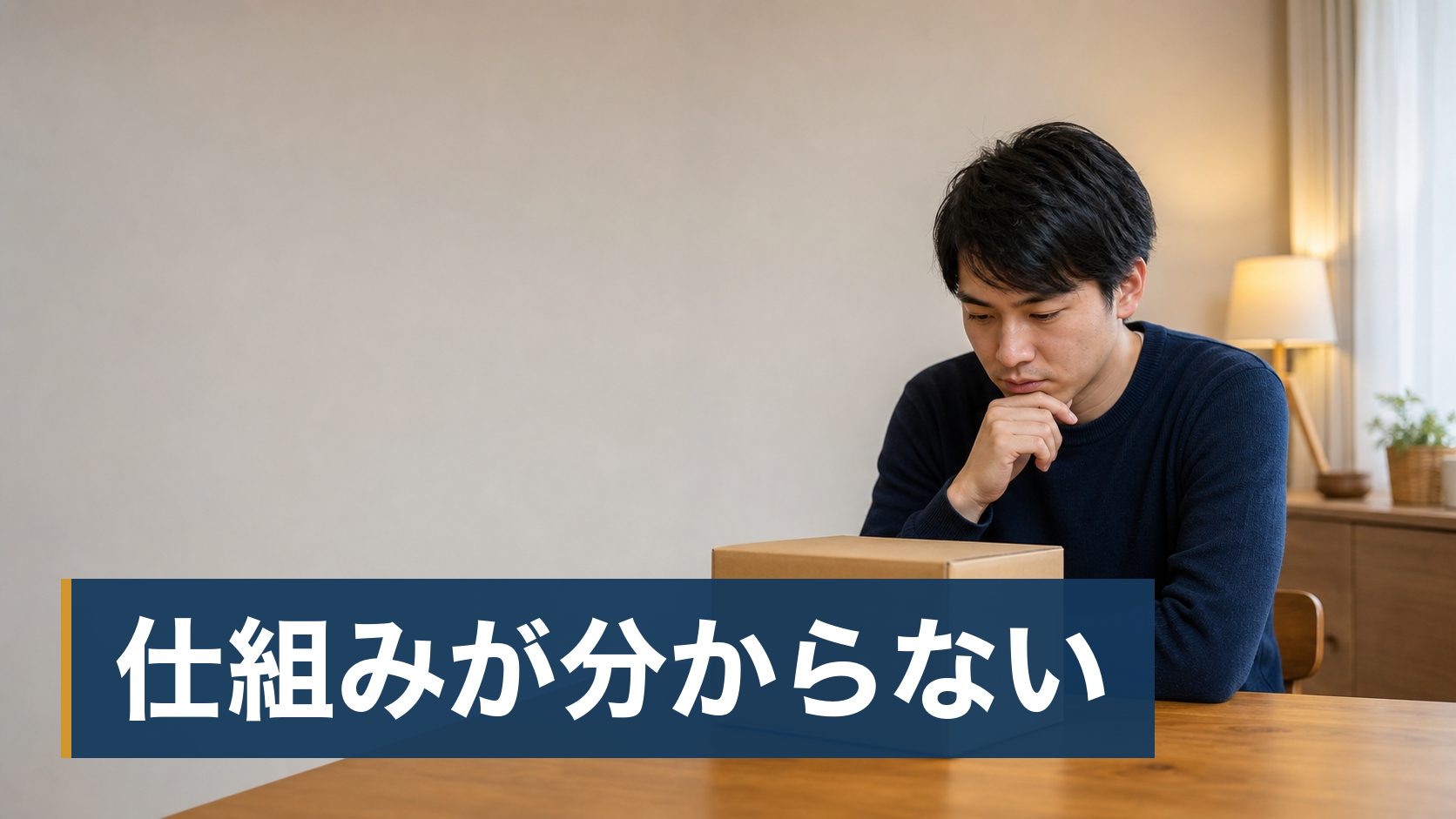 オリパを引いてみたいが、中身が見えないので損をするのが怖い人が閉じた段ボール箱様子