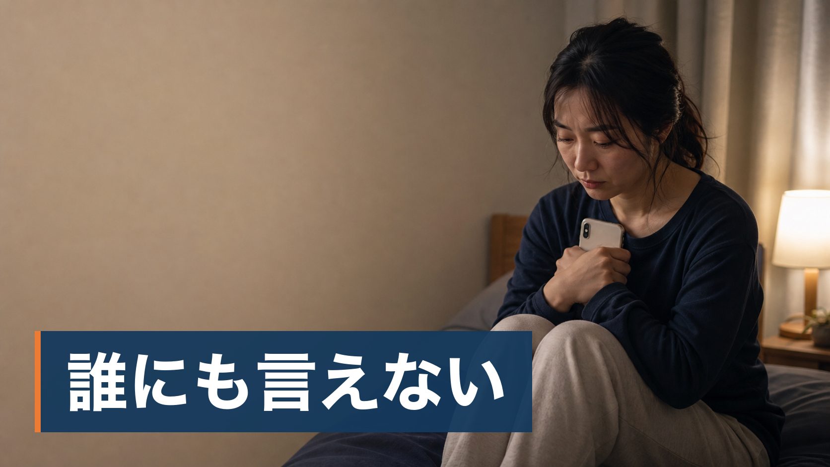 電話占いを試したいが、料金がどのくらいかかるのか読めない人が夜にベッドでスマホを持つ人様子